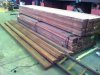 Das Bongossi-Holz wurde angeliefert. (FSC-Zertifiziert)